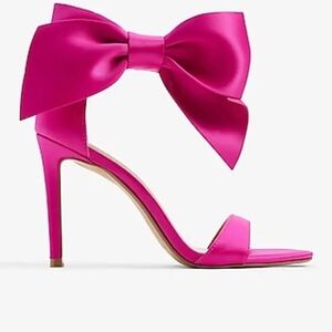 Express Satin Bow Heels